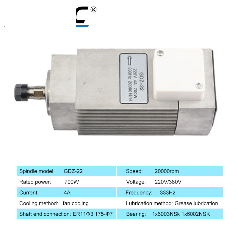 HYCNC Air-cooled Spindle 700W  - Cnc Spindle Motor review and price
